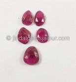 Rubellite Rose Cut Slices